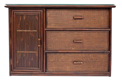 Комод «Андреа» (Andrea) нат. ротанг Размеры (Шx Гx В): 129 см x 46,5 см x 97 см 