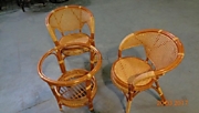 Комплект "Пеланги"   стол. круг. журн. + 2 кресла DH цвет Тёмный мёд (Dark Honey) материал Натуральный ротанг класса А коллекция Classic Rattan