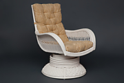 Кресло-качалка из ротанга «Андреа релакс медиум» (Andrea ) + Подушка.      цвет Белый. Размеры      (ШxГxВ): 76 x 94 x 144 см 