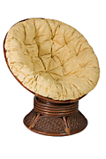 Кресло-качалка из ротанга «Андреа» (Andrea 23/01B ) + Подушка цвет Тёмный орех (Brown)          Размеры кресла:             100 х 98x 97 см 