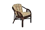 0359К Кресло "Гавана" с подушкой (64х65х74) - DB габариты 64 х 74 см цвет Тёмно-коричневый (Dark Brown) материал Натуральный ротанг  коллекция Classic Rattan